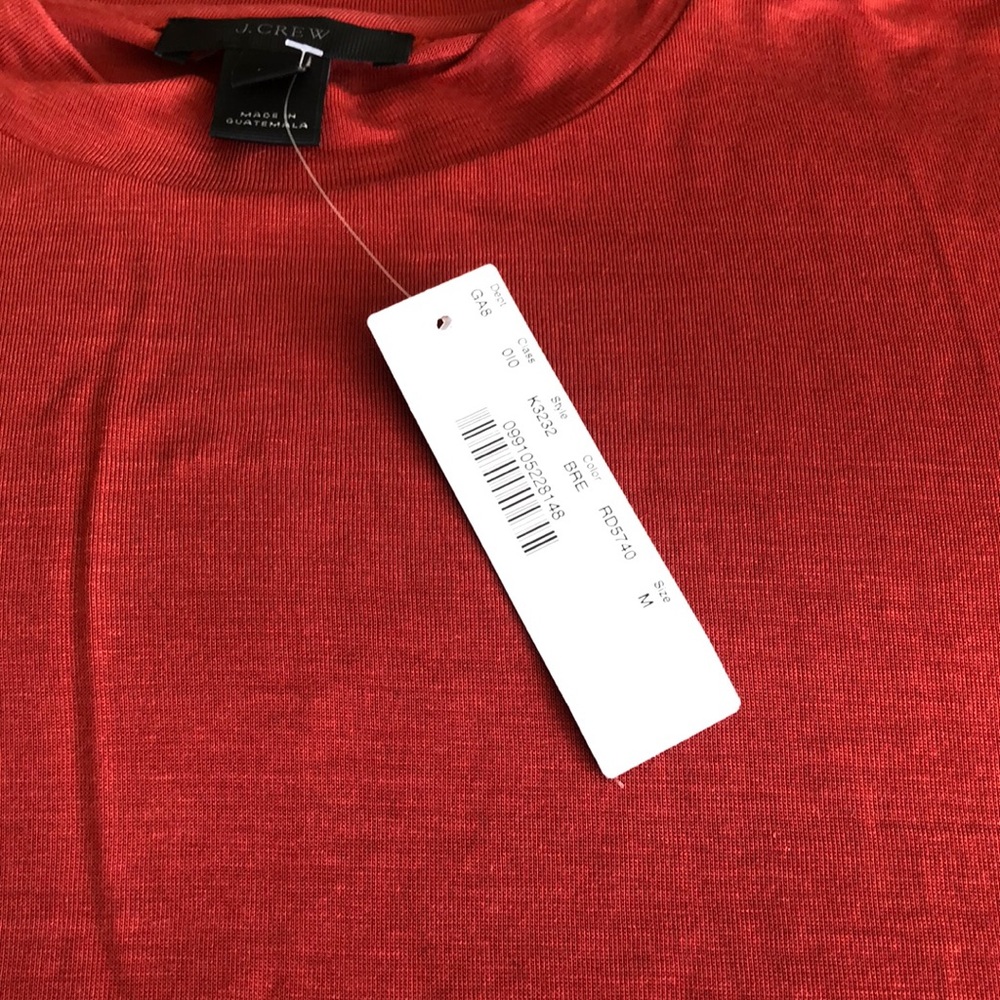 J Crew Mock Neck Tee - Picture 2 of 4